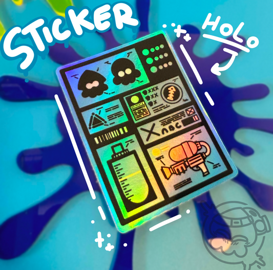 Holo Splatoon Sticker