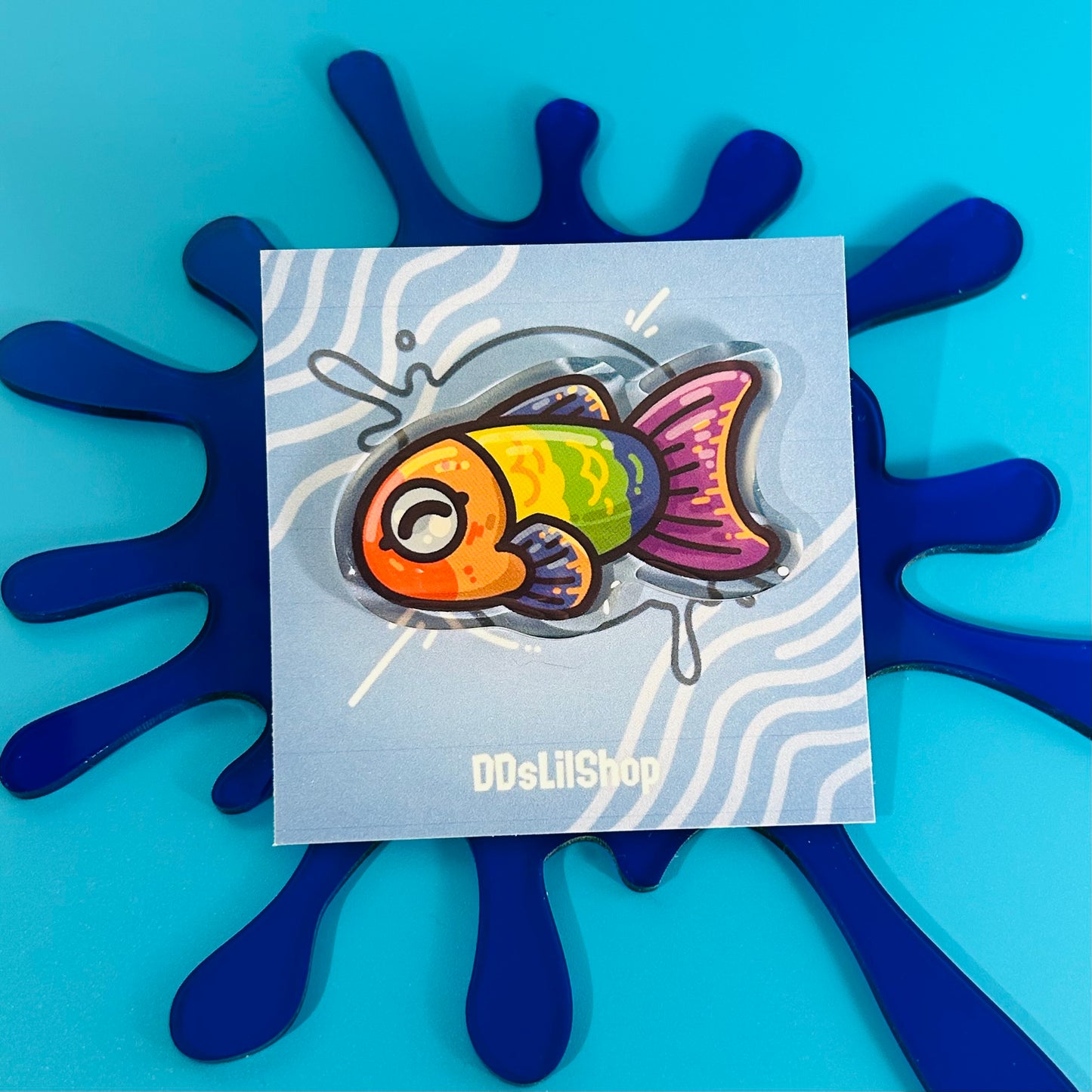 Pride fish Pin