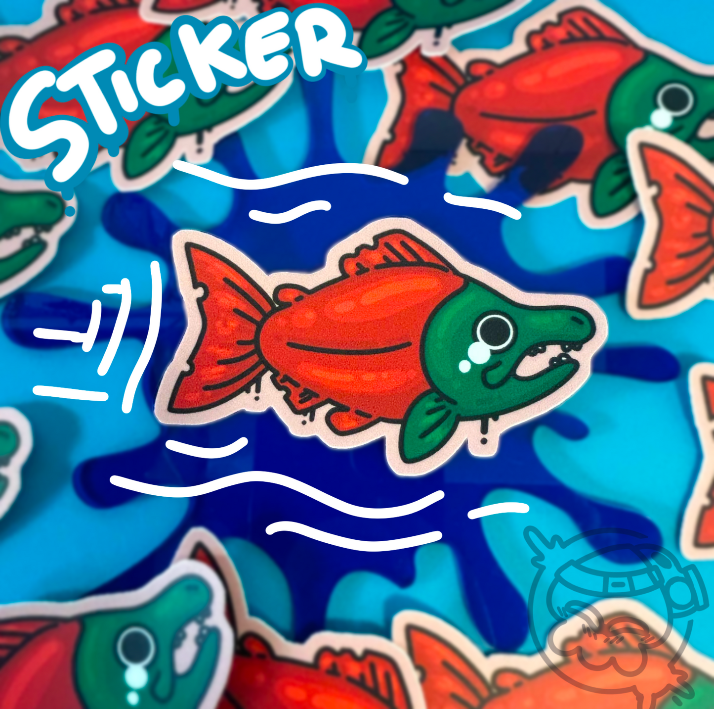 Salmon Sticker